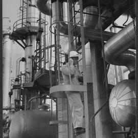 Photographs of workers at their jobs, special events, and training courses [2 of many]