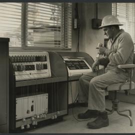 Photographs of workers at their jobs, special events, and training courses [3 of many]