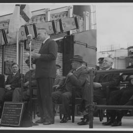 Photographs of the Governor of New South Wales, His Excellency, Lieut. General John Northcote at the Opening of the Bitumen Refining Plant at Clyde Refinery, 6th May 1948 [2 of many]