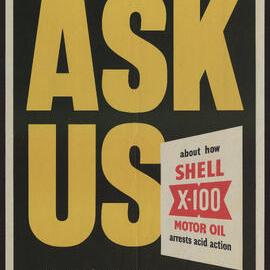 Collection of materials relating to launch of Shell X-100 motor oil [1 of many]