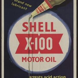 Collection of materials relating to launch of Shell X-100 motor oil [2 of many]