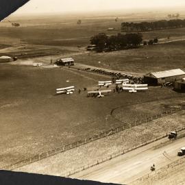An aerial view of Parafield Aerodrome, Adelaide, South Australia.