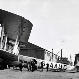 A British built Handley Page HP.42 bi- plane airliner at an unknown location, probably in England