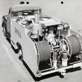 Pumping equipment on a Shell Aviation Service truck, probably in Sydney