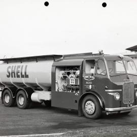A Shell Aviation Service Leyland Hippo Dorset pump tanker, probably in Sydney
