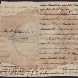 Letter Mrs E Wylde to M P W A, Surinam