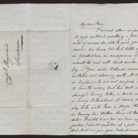 Letter J C Hayward to Isaac Hayward, Surinam