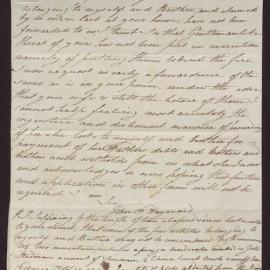 Letter John F Hayward to J C Hayward