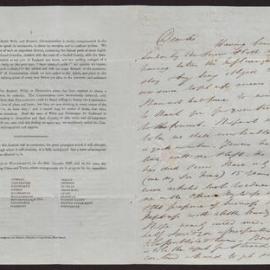 Letter Thos Chubb to I J T Hayward