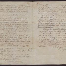 Clant, attorney for Isaac Hayward (jnr) - Statement of position in regard to certain law suits