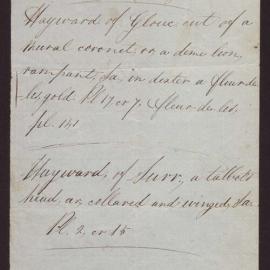 Notes regarding Armorial bearings