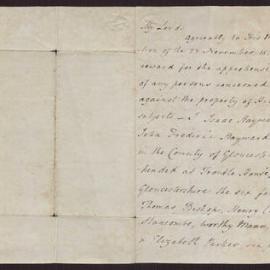 Letter Isaac Hayward and brother, John Frederick Hayward, Beverston, Gloucestershire to The Lord Commissioners of His Majesty's Treasury
