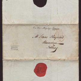 Letter Cha Bourehier [?], Lincoln's Inn to Isaac Hayward, Beverstone, Tetbury
