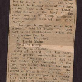 C W Andree Hayward, Spencer Street, Cremorne NSW to Fred