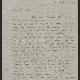 Letter C W Andree Hayward to Cousin