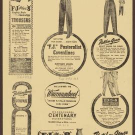 Advertising templates - Men's trousers