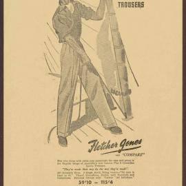 Advertising templates - Men's trousers