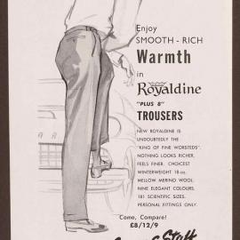 Advertising templates - Men's trousers