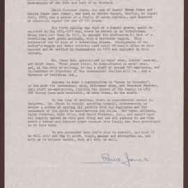 Statement "to those who follow on" placed behind foundation stone 1948