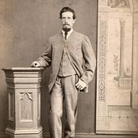 Studio portrait of an unidentified man.