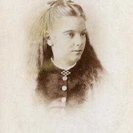 Portrait of an unidentified young woman.