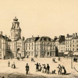 An unidentified scene, probably in Paris, France.