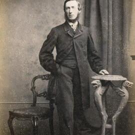 Studio portrait of an unidentified man.