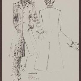 Men's suit fashion sketches