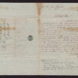 Letter to Isaac Hayward (jnr) from  Mr L Thym