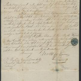 Letter to Isaac Hayward (jnr) from  Mr L Thym