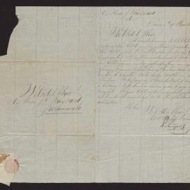 Letter to Isaac Hayward (jnr) from  Mr L Thym