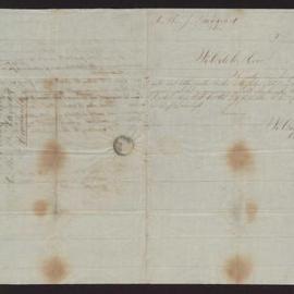 Letter to Isaac Hayward (jnr) from  Mr L Thym