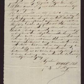 Letter from Capt Isaac Hayward, Surinam to T Ruhle, Amsterdam