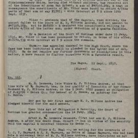 Transcript of clant, attorney for Isaac Hayward (jnr) - Statement of position in regard to certain law suits