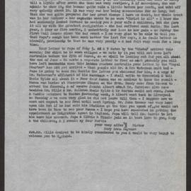 Transcript of letter Mary Anna Hawyard, Stonehouse to Martin Peter Hayward, South Australia