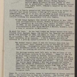 Transcript of letter C W A Hayward, Kalgoorlie W A to F G Hayward, 13 August 1911