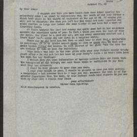 Transcript of letter Emma Sperring (formerly Batt) to Isaac Hayward (jnr)