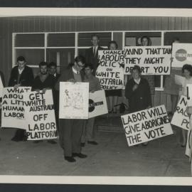Student Action campaign against the White Australian Policy during the 1961 Federal Election