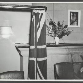 Man unveiling plaque, opening of  Hillside Boys' Home,  Wheelers Hill