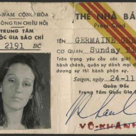 [Vietnam press pass]