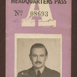 Air Ministry Headquarters Pass and Identity Card No 08693 - Oscar Oeser
