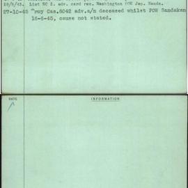 Anderson, C W, WX9123