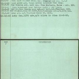 Bailey, E A, NX72172