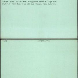 Bone, Donald William, TX4621