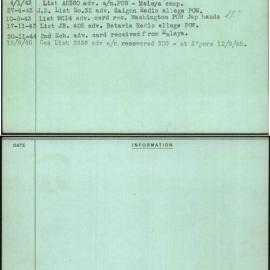 Buerckner, C W, VX34578