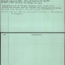 Cameron, D J, QX6986