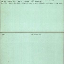 Chalmers, Bennett G, [No Service Number]