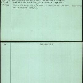 Chalmers, J, NX33364