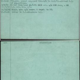 Clegg, John, [No Service Number]