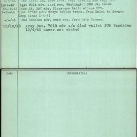 Cook Deceased, J T, NX57478